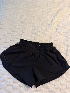 Lululemon Black Women's Athletic Shorts with Elastic Waist